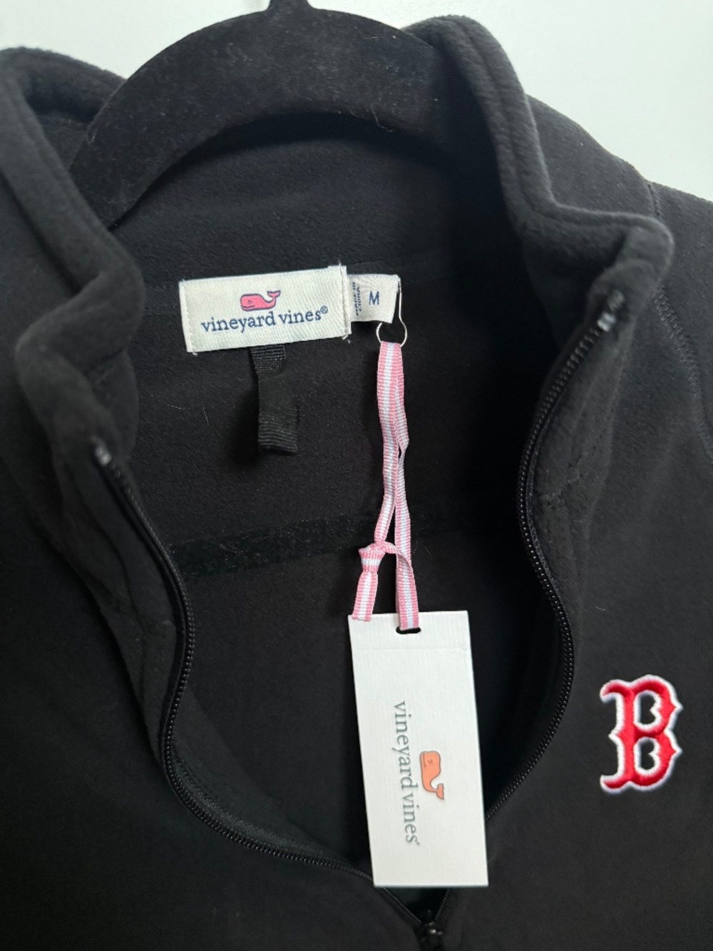 NWT Vineyard Vines Boston Red Sox Gondola Fleece Black Women’s Size M